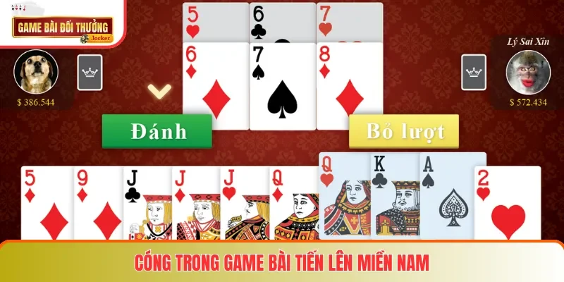 Cóng trong game bài Tiến Lên Miền Nam